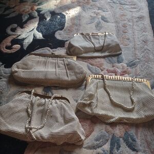 Elegant Gold and White Women's Purses